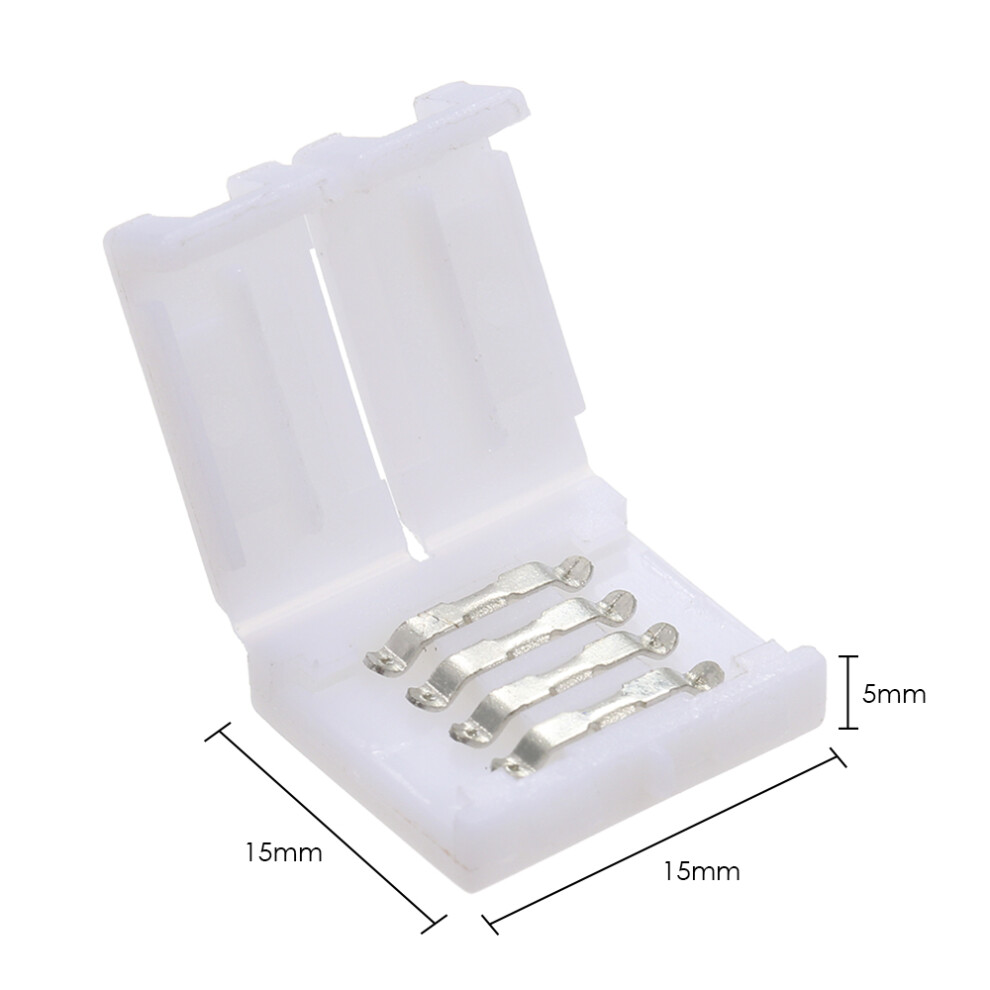10 Pack Rgb Led Strip Connectors 4 Pins Quick Splitter For Diy Projects White 9301362844150