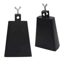 Cloche de percussion 15cm Métal Noir - Accessoires de batterie