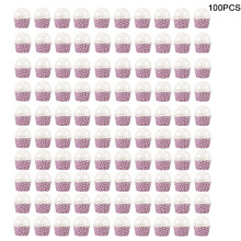 Einweg-Backförmchen, stabile Cupcake-Papierförmchen, dekorative Cupcake-Förmchen, Backförmchen mit Kuppeldeckel für Hochzeitsfeiern,