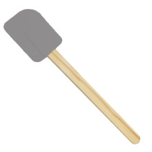 Spatula Silicone Solúbtha, Scríobaire Taos le haghaidh Cócaireachta agus Bácála, Dromchla Neamh-scagach atá Frithsheasmhach in aghaidh Teasa,