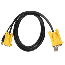 1.5M USB 2.0 KVM Switch Cable with VGA & USB Connectors