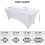 Κομψό τραπεζομάντιλο από spandex για τραπέζια 48"x24"x30", ανθεκτικό στους λεκέδες, μπεζ, 2