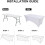 Κομψό τραπεζομάντιλο από spandex για τραπέζια 48"x24"x30", ανθεκτικό στους λεκέδες, μπεζ, 8