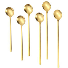 Minimalistisches Kaffeelöffelset aus ergonomischem Edelstahl, spülmaschinenfest, für Zuhause, Büro und Restaurant
