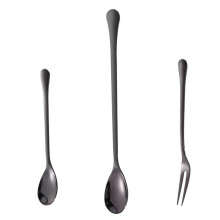 Innovativer Eistee-Löffel, Edelstahl mit ergonomischem Griff, kreatives Design zum Mixen von Getränken, 4er-Set, spülmaschinenfest, passt zu jedem