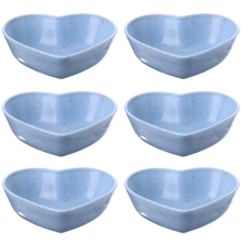 Herzförmige Mini-Schalen, kleine Snack- und Dessertschalen, Salatteller, Sushi-Beilage, Obst-Appetizer, robustes PP-Material, leicht zu reinigen,