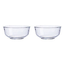 Klassisches Design, durchsichtige Glasschüsseln, vielseitig einsetzbar (Doppelkessel), hitze- und kältebeständig, leicht zu reinigen und für jede