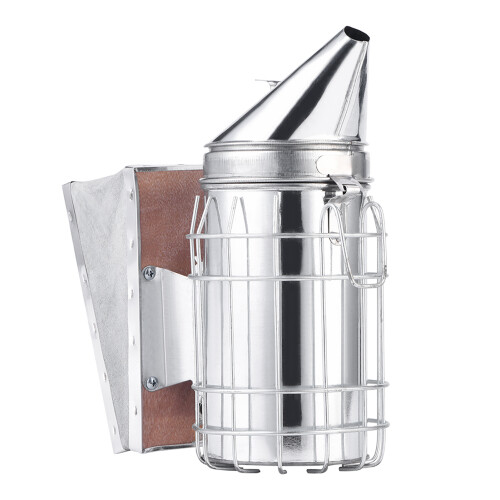 Bee Hive Smoker with Heat Shield - Protects Against Burns Calms Bees 2