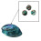 3pcs Abalone Shell Trumpet Key Buttons Replacement 1.3cm Accessories 14