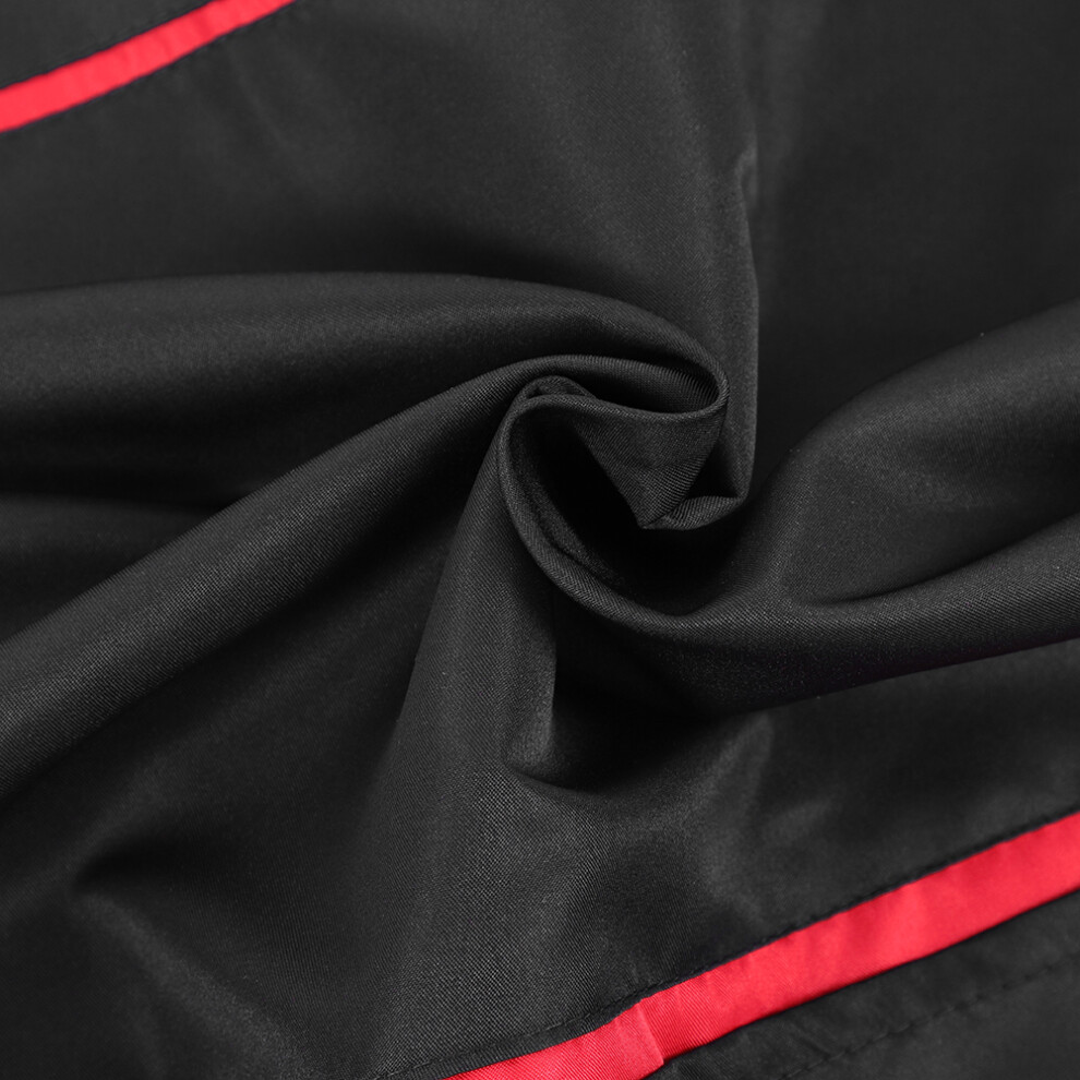 Unisex Black Salon Quality Hairdressing Cape - Easy Clean With Tool Pockets