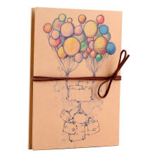 Vintage-Stil Akkordeon DIY-Scrapbook-Album, 34 Seiten, Kreatives Geschenk