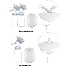 Electric Breast Pump Low Noise, USB Rechargeable, 180ml, White