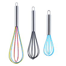 Hitzebeständiges Antihaft-Silikon-Schneebesen-Set, robustes und langlebiges Design, kratzfestes und vielseitiges Küchenwerkzeug, lebensmittelechte