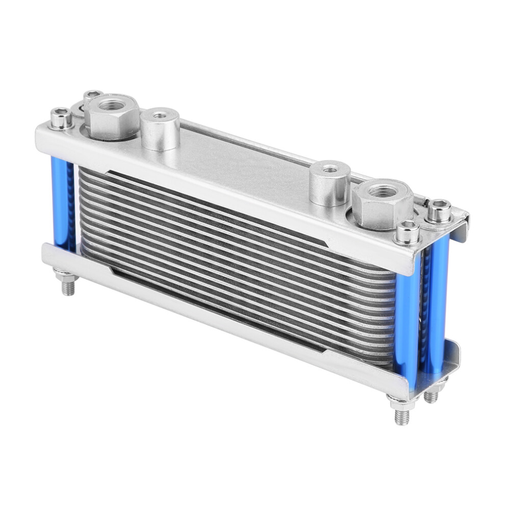 Aluminum Motorcycle Oil Cooler 50Cc-200Cc Universal 80Ml Black/Silver 6951362849667