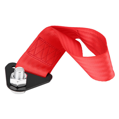 Durable Red Tow Strap for Car Bumper with 10000 lbs Load Capacity 2