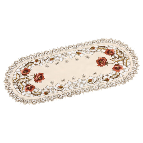 Vintage Floral Design Κεντημένο Τραπεζομάντιλο για Διακοπές, Μακράς Διάρκειας Φρεσκάδα 2