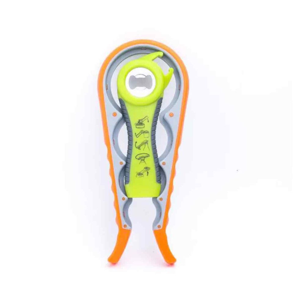 Bottle Opener for Weak Hands, Jar Opener with Rubber Lining Helps Provide a Firm Grip, Manual Can Opener with Long Handle Provides Sufficient Leverage
