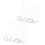Double Phone Wall Bracket Space Saving Storage Stand For-Clear 1