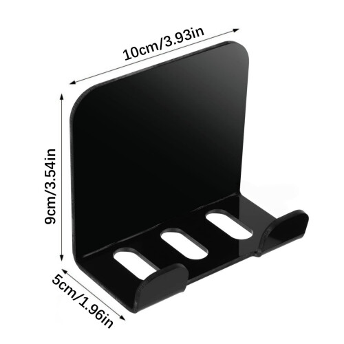 Double Phone Wall Bracket Space Saving Storage Stand For-Clear 2
