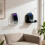 Double Phone Wall Bracket Space Saving Storage Stand For-Clear 7