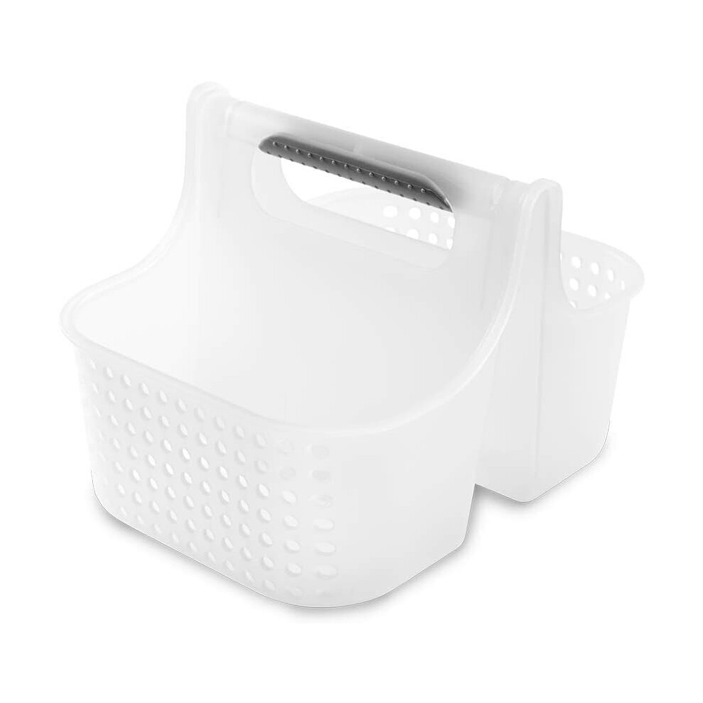 Divided Compartments Portable Design Bath Caddie, Multi Purpose Storage Baskets With Handles For Bathroom And Kitchen (Grey)-image-OPC-PN5H2TP-NEW