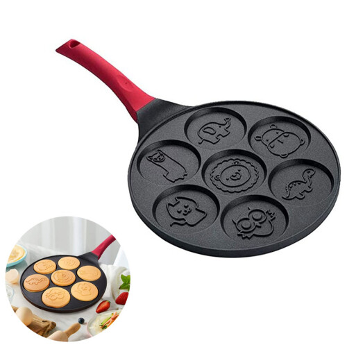 Αντικολλητικό ταψί για διασκεδαστικά πρωινά, Μηχανή για τηγανίτες Emoji με απαλή 2