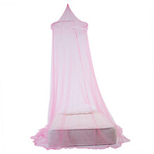 Elegant Pink Lace Mosquito Net for Kids Bed Canopy Perfect for Girls' Room