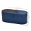 Heat Resistant Straightener Storage Case Compact PU-Blue 4