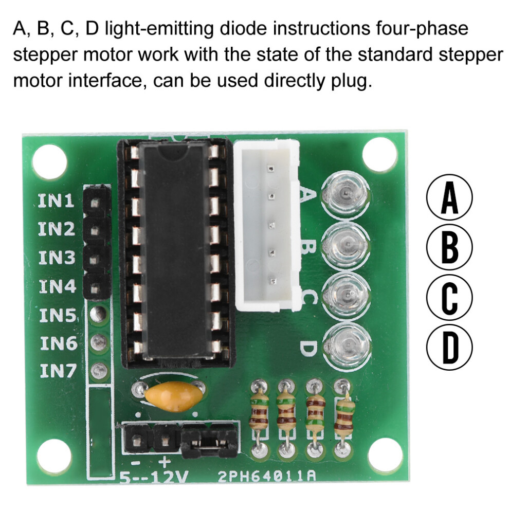 5 Pcs Uln2003 Stepper Motor Driver Modules For 4 Phase Precision Movement 6951362850069