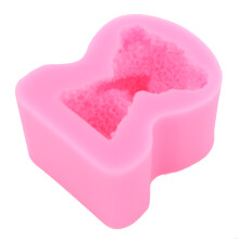 Antihaft-Silikonform für selbstgemachte Leckereien, wiederverwendbare Silikonform im Bären-Design für Kuchen, Fondant und Schokolade, flexible