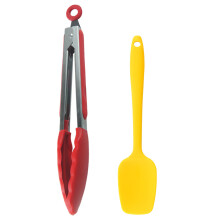 Elegante keukentang voor veelzijdig gebruik en gemakkelijk op te bergen, hittebestendig en robuust, set van 2 (23 cm en 30 cm)
