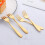 Πιρούνια Gourmet Gold, Ανοξείδωτα Σκεύη Ανοξείδωτου Ατσαλιού με Ματ Φινίρισμα, Ιδανικά 4