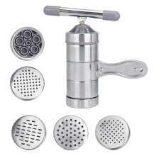 Instrumente de preparare a spaghetelor, aparat manual de tăiței, aparat portabil de paste cu 5 forme de tăiței pentru presă manuală cu