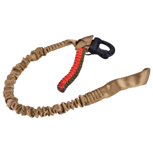 Schnellverschluss Bungee-Gewehrschlinge, Tan, 6000N, 55cm 1