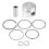 GY6 Horizontal Engine 43mm Sturdy Piston Rings Kit Assembly 2