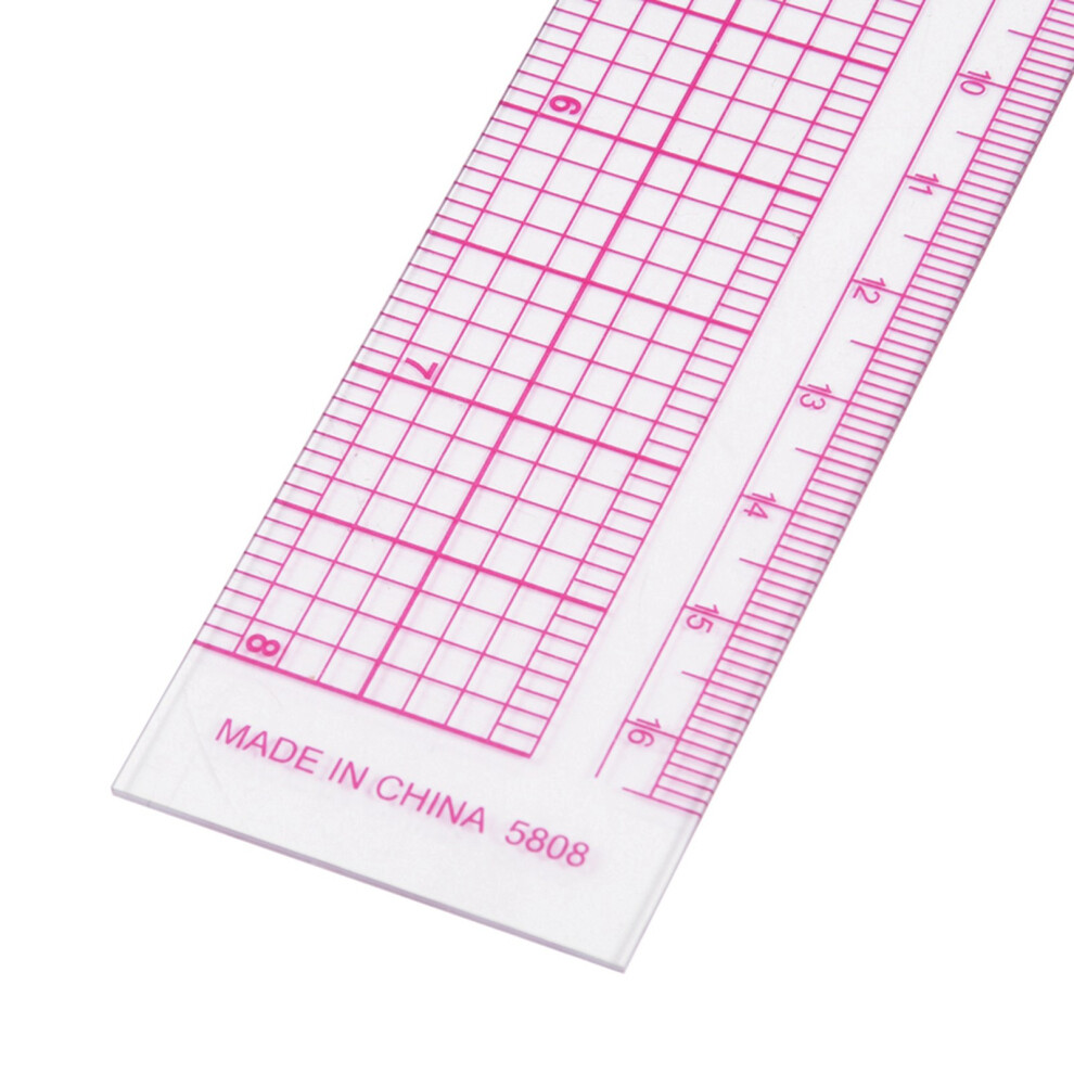 Sewing Measuring Ruler Plastic L Square Tool Tailor Craft Model 5808 3131362853113
