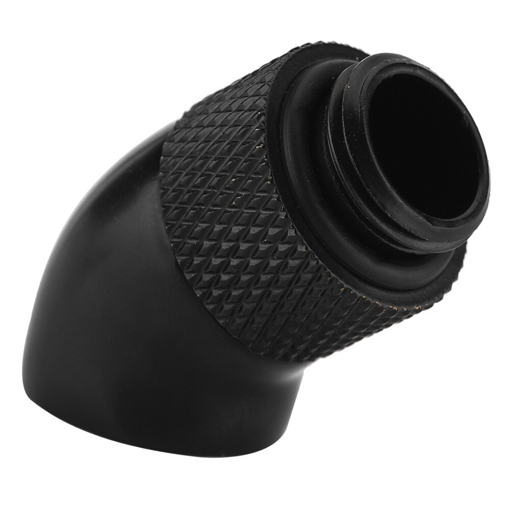 45 Degree G1/4'' Rotary Fitting Adapter For Cpu Water Cooling System Black 7681362853836