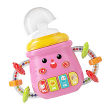 Baby Bottle for Kids Sippy Cup with Music and Grip Rattle Educational Sippy Cup Pink Travel and Home Use