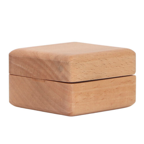Exquisite, handgefertigte Ringbox aus Holz 1