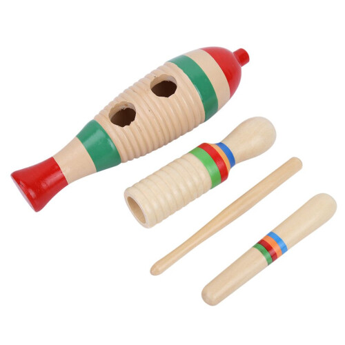 2 set träskrapa Guiro ljudrör musikalisk 1