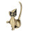 Ringhouder met kattengoddesign, zinklegering 5