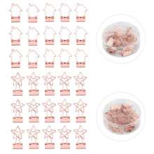 30 st små gem i roséguld, hållbar metall