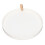 Plat à bijoux blanc, style rond simple, étanche 3