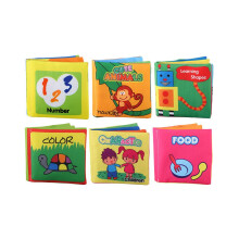 6-teiliges Set Baby-Badebücher, waschbar, farbecht, sicher