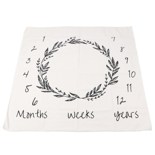 Couverture mensuelle pour bébé, couleurs durables