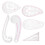 6Pcs Curve Ruler Multi Function Plastic Vary Form 1