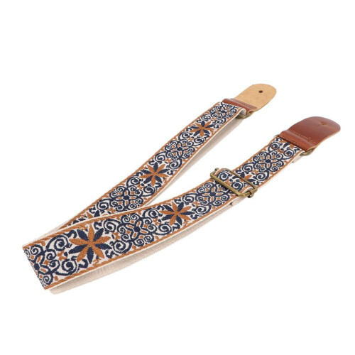 Ukulelerem i broderistil i retro-metallspänne 1