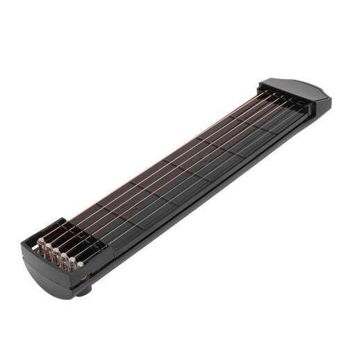 Bärbar övningshals för gitarr, 6 strängar och 6 band. 1