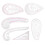 6Pcs Curve Ruler Multi Function Plastic Vary Form 2