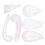 6Pcs Curve Ruler Multi Function Plastic Vary Form 3